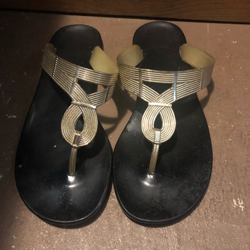 Gold Fergalicious sandal